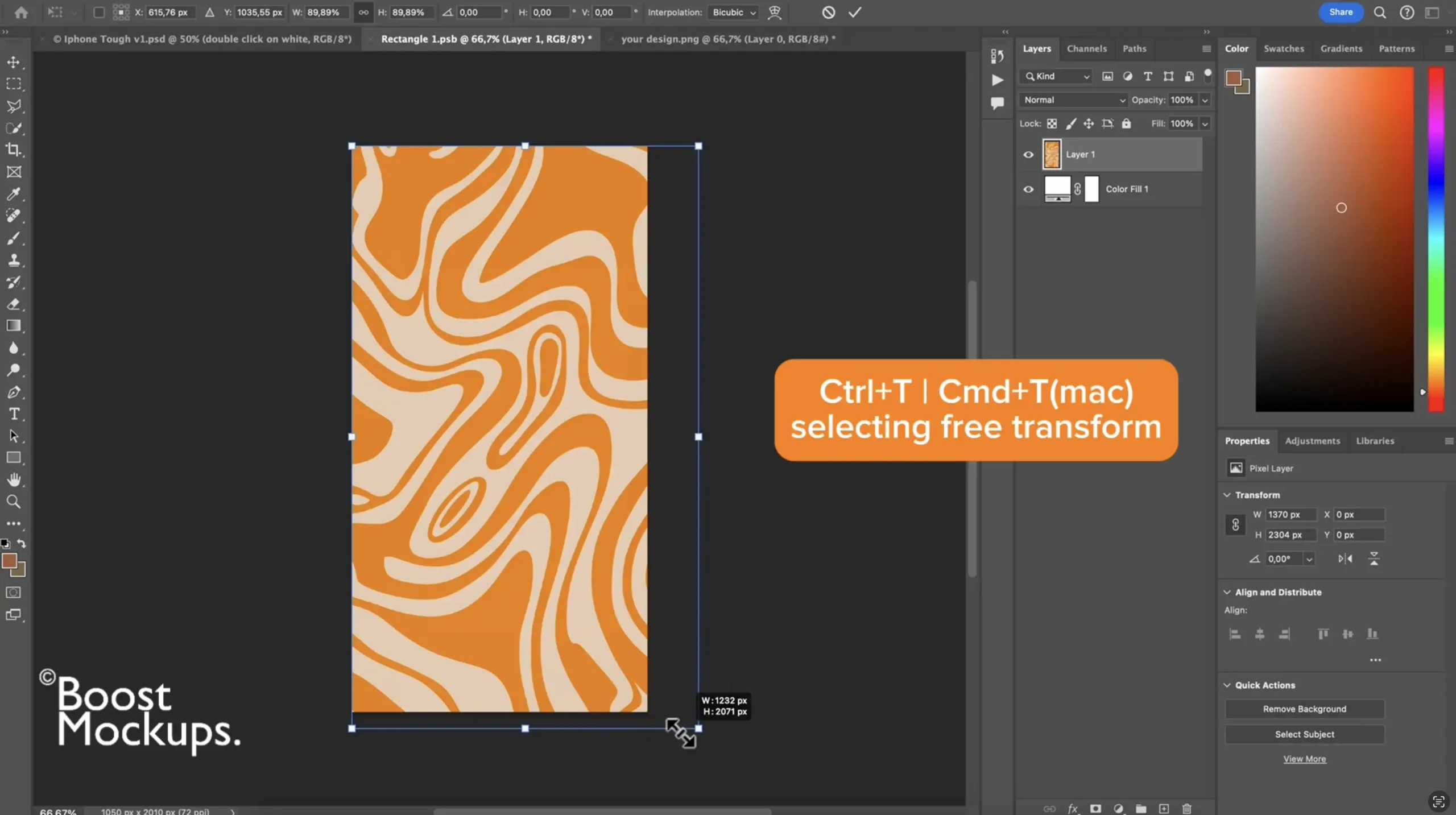 ctrl t cmd t photoshop ps
