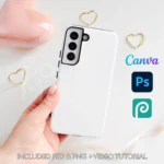 Samsung Tough Case Mockup – PSD, PNG, Canva, Drag & Drop Template