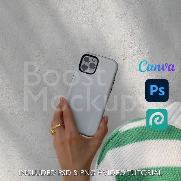 iPhone Tough mockup case