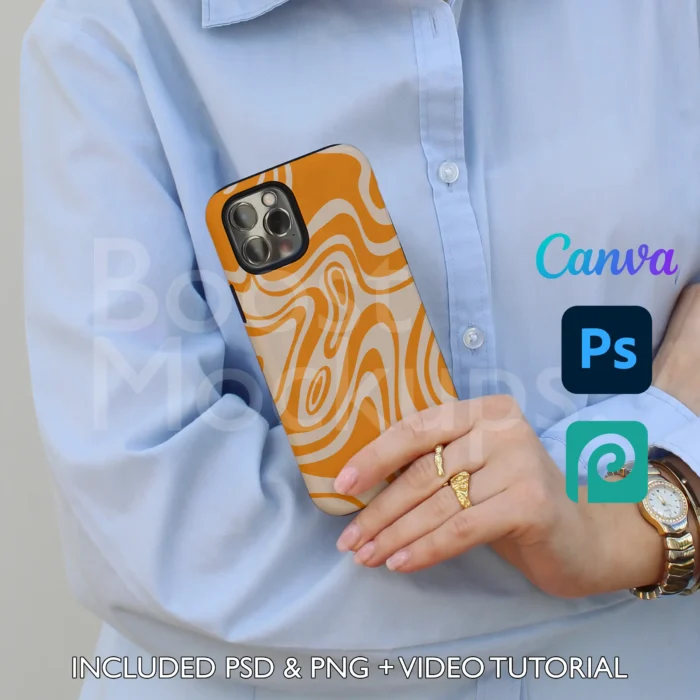 iPhone Tough mockup case