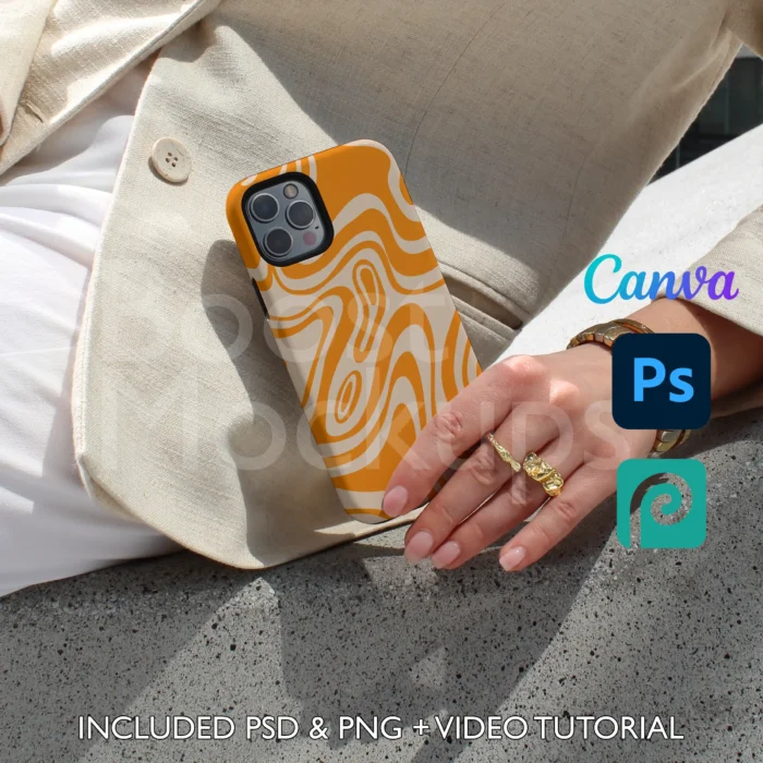 iPhone Tough mockup case