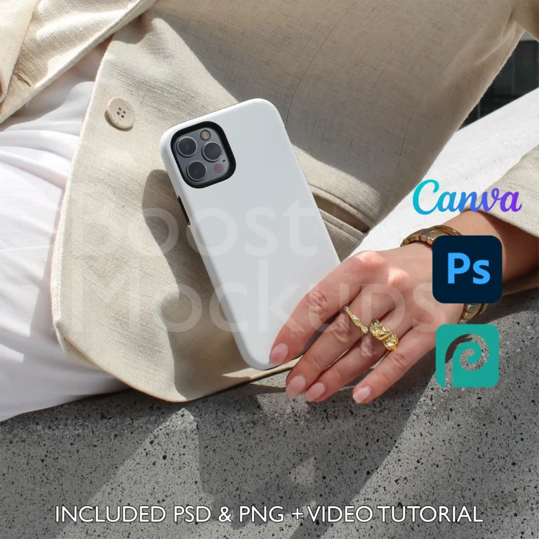 iPhone Tough mockup case