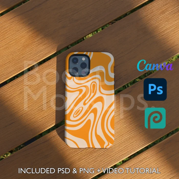 iPhone Tough mockup case