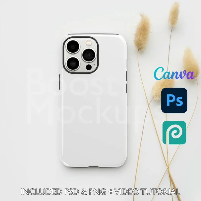 iPhone Tough mockup case