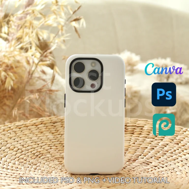 iPhone Tough mockup case