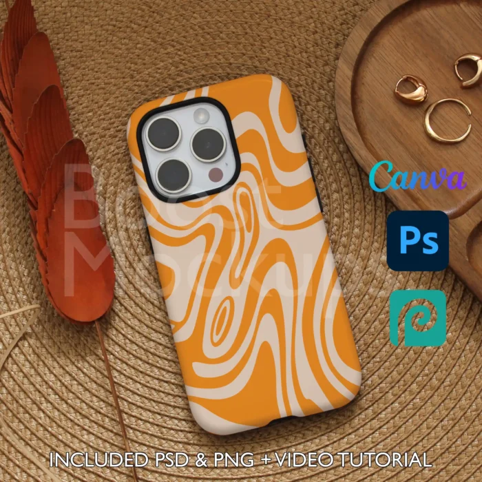 iPhone Tough mockup case