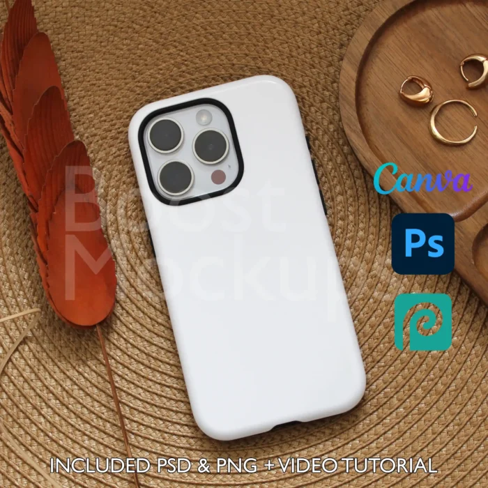 iPhone Tough mockup case