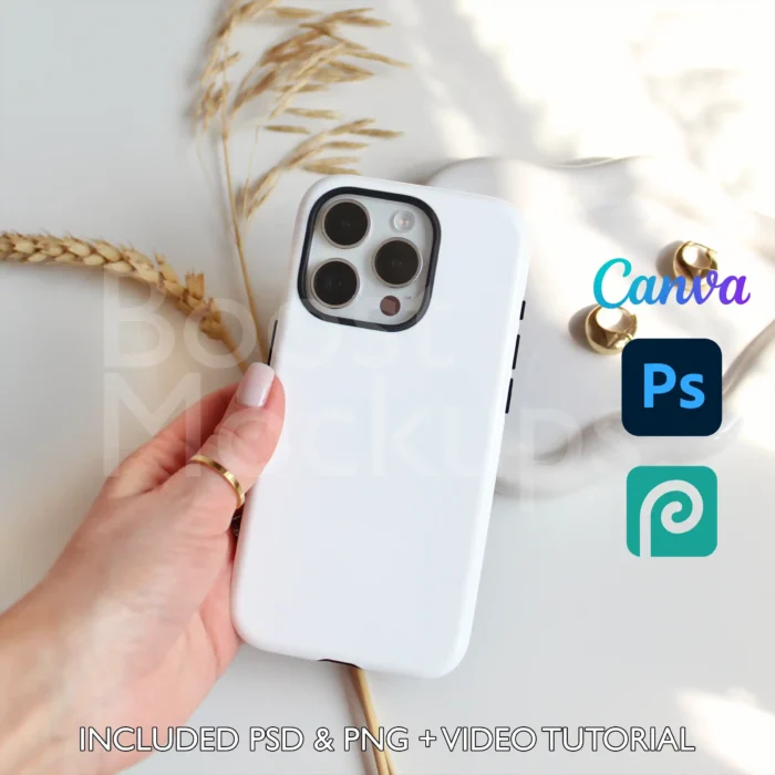 iPhone Tough mockup case