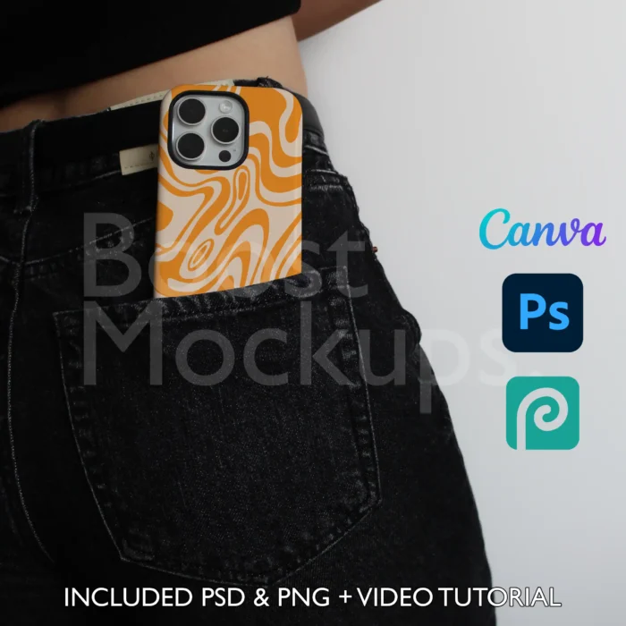 iPhone Tough mockup case