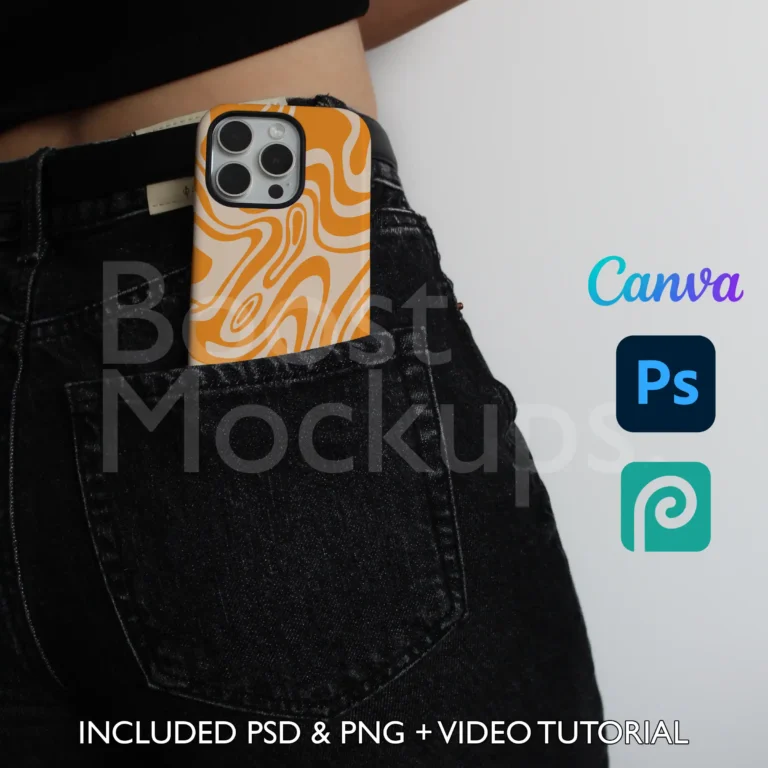 iPhone Tough mockup case