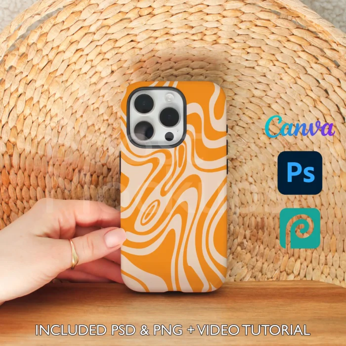 iPhone Tough mockup case