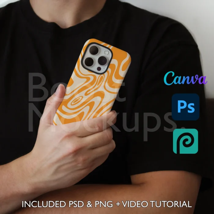 iPhone Tough mockup case