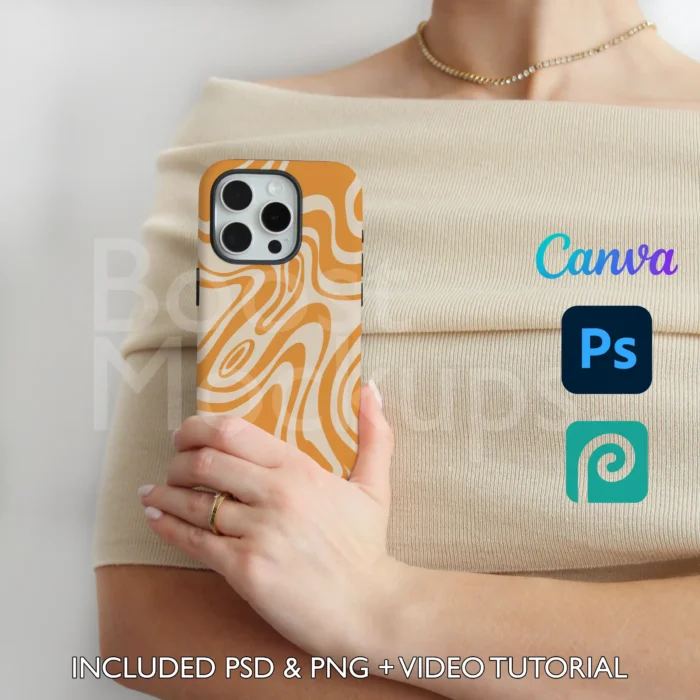 iPhone Tough mockup case