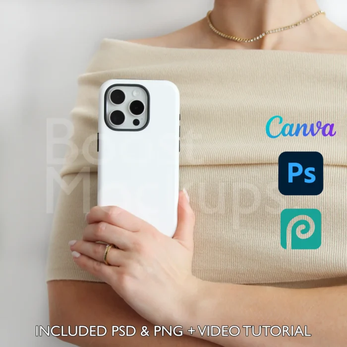 iPhone Tough mockup case