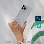 iPhone clear case mockup
