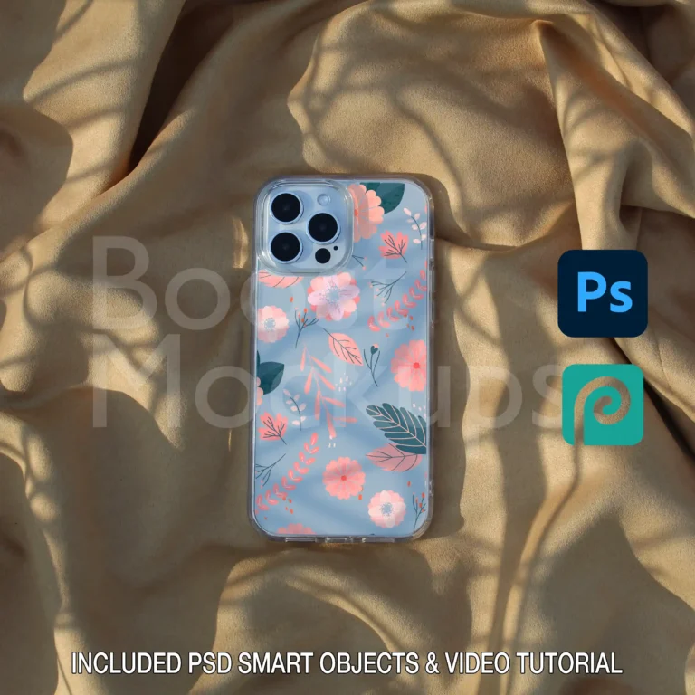 iPhone clear case mockup