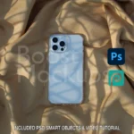 iPhone clear case mockup