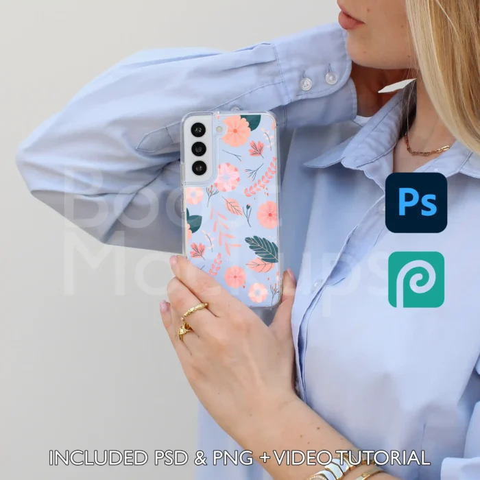 Samsung clear case mockup