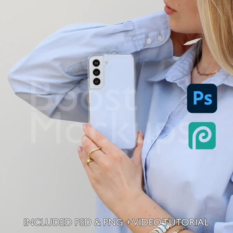 Samsung clear case mockup