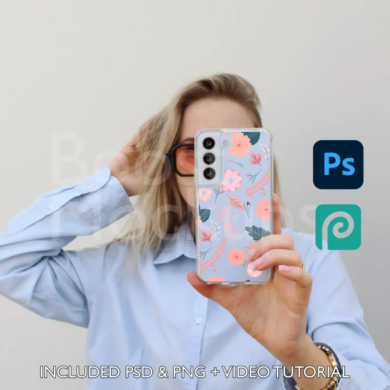 Samsung clear case mockup